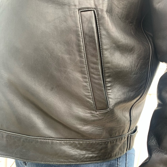 Polo by Ralph Lauren leather Coat black color - Picture 3 of 8